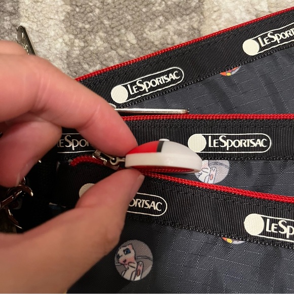 BNWT Japan LeSportsac x Pokémon Wristlet Zippered Pouch set of 3 - Picture 8 of 13